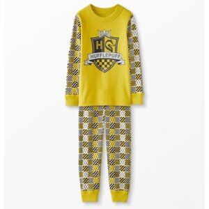 NEW Hanna Andersson Organic PJ Pajama Long John Set, Harry Potter Hufflepuff